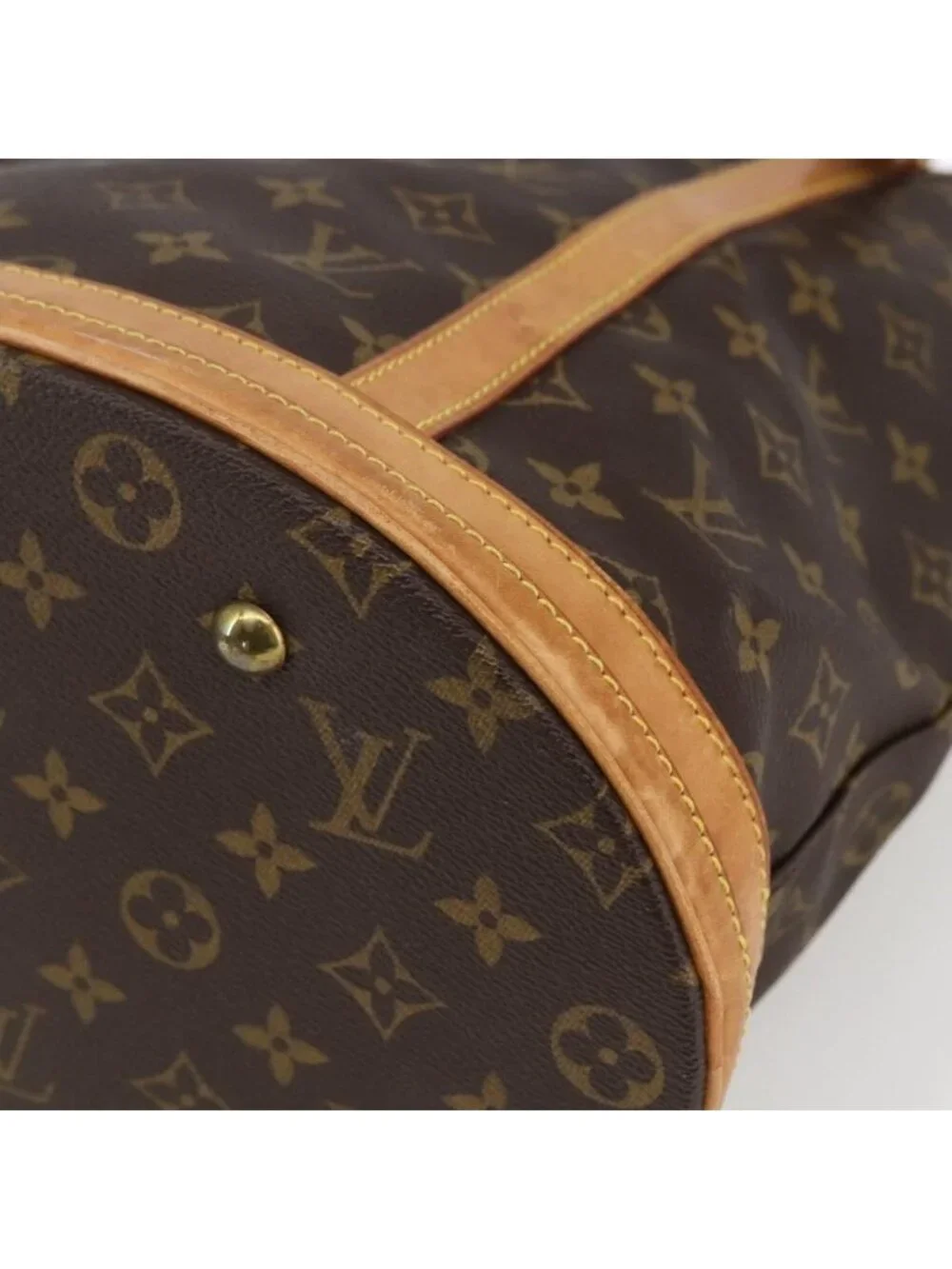 Authentic LOUIS VUITTON Monogram Bucket GM Shoulder Bag M42236 LV